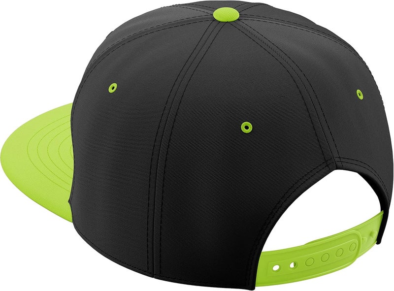 Daxton Store Classic Blank Snapback Flat Bill Visor Hat Cap One Size Adjustable Back - Image 3